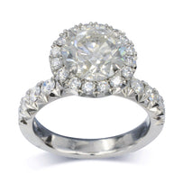 Two Carat Diamond Cluster Ring