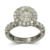 Two Carat Diamond Cluster Ring