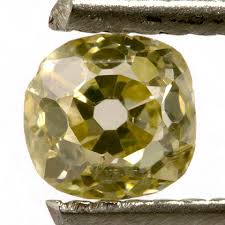 yellow old cut diamond