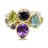 Gold Amethyst Topaz Stacking Ring by Pruden and Smith