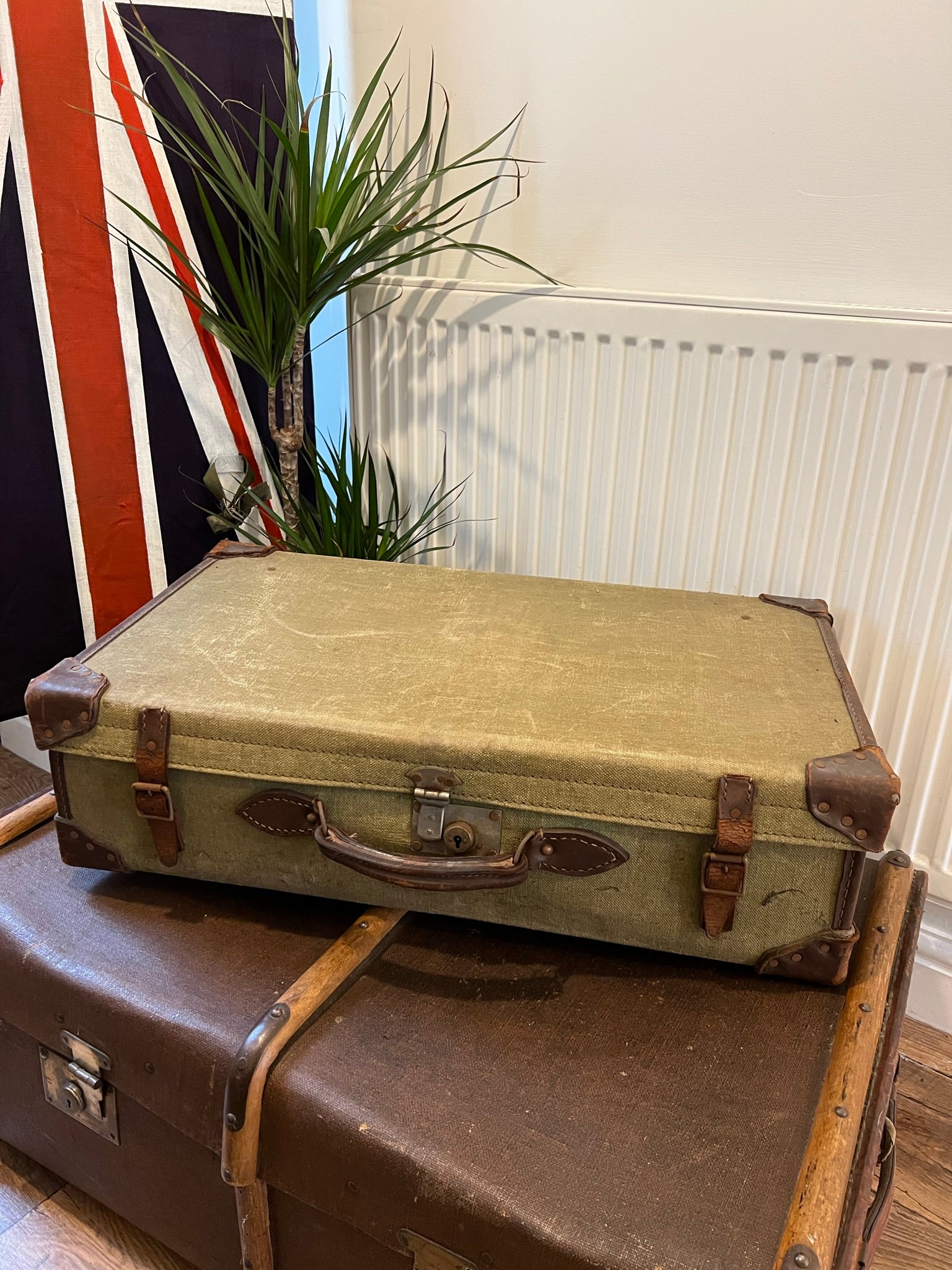 vintage army suitcase