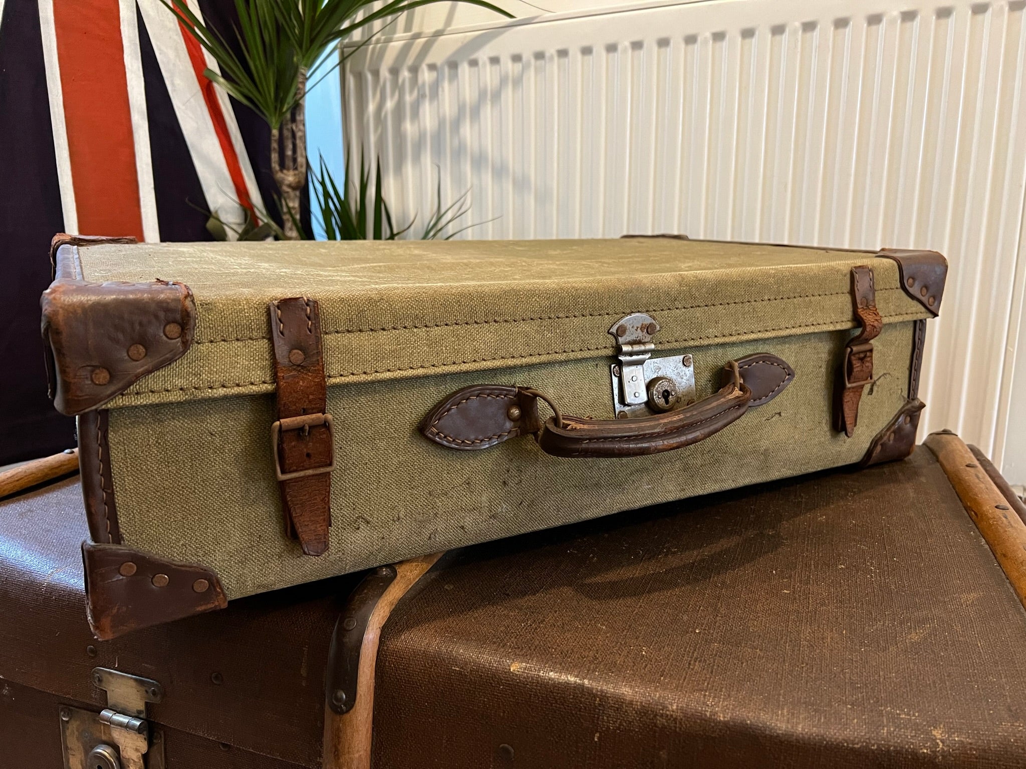 vintage army suitcase