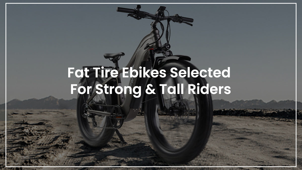 Fat Tire Ebikes Selected for Strong & Tall Riders