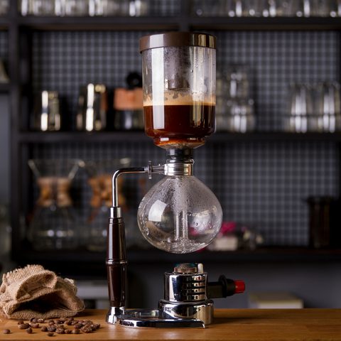 Siphon coffee brewer