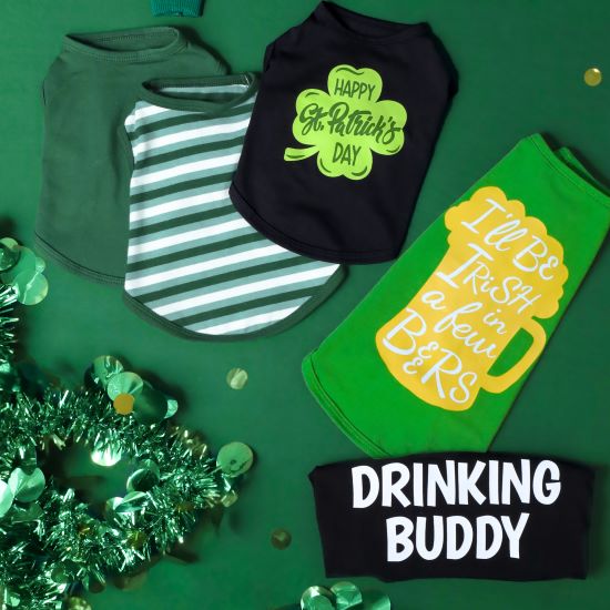 St. Patrick Dog T-Shirt - Fitwarm Dog Clothes