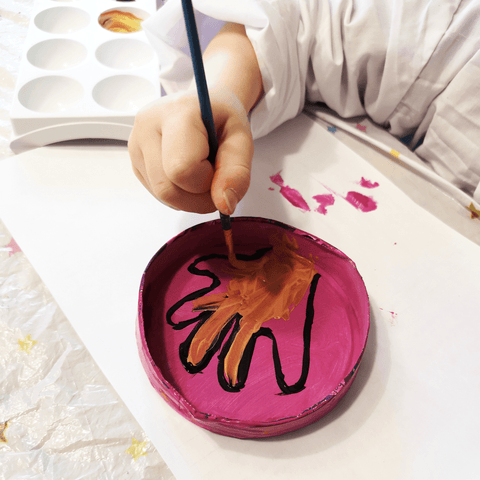 DIY Activite Famille Couvercle Fromage Peinture Main Enfant
