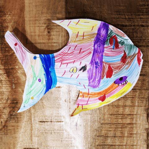 DIY Poisson 3d avec du papier Activite manuelle Familiale Pour Enfant