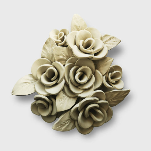 Bouquet Rose Sculpture Murale