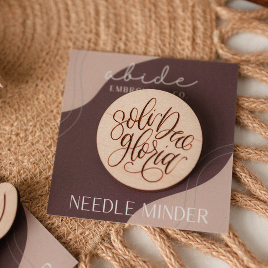 Circle wood needle minder — Flourishing Fibers - Embroidery