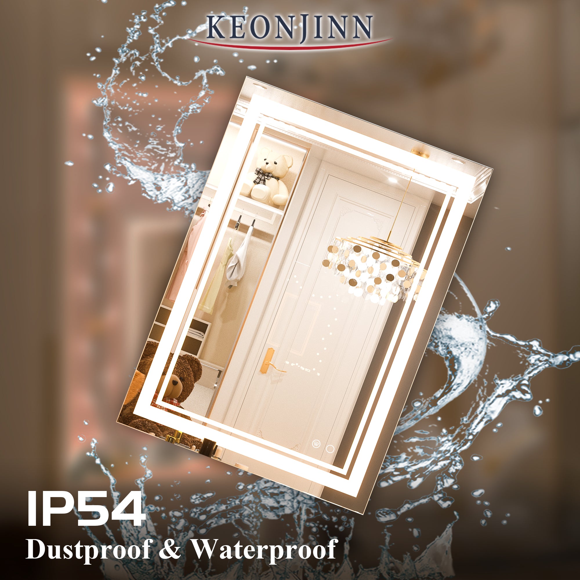 waterproof IP54 LED Bathroom Vanity Mirror