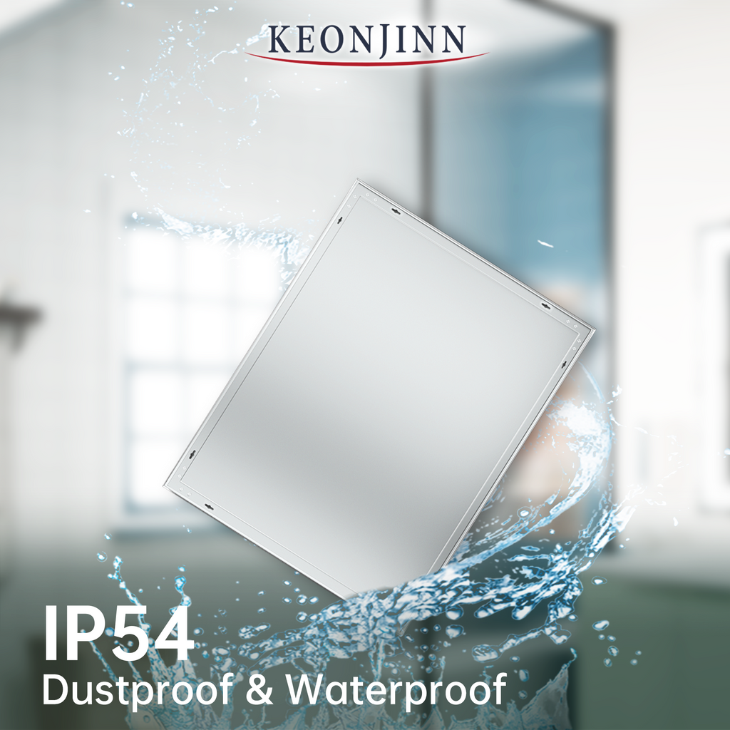 Waterproof  IP54 Rate Rectangle LED Bathroom Vanity Mirror with Lights Full Sealing design with backboard