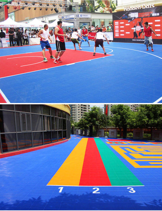 Professional Basketball Court Interlocking Floor Tiles Mats HoopersDome