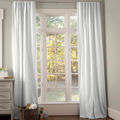 Solid White Curtains