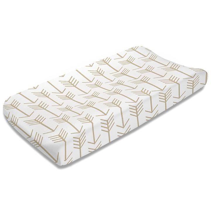 Simmons Contoured Changing Pad - White/Grey Cover