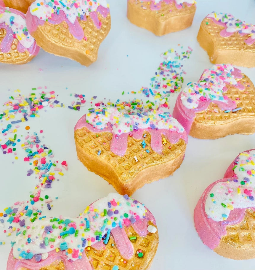 Ice Cream Cone Heart Bath Bomb