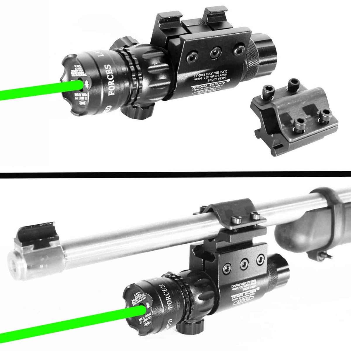 Tactical Green Laser Sight With Mount For Ruger 10/22 Model.
