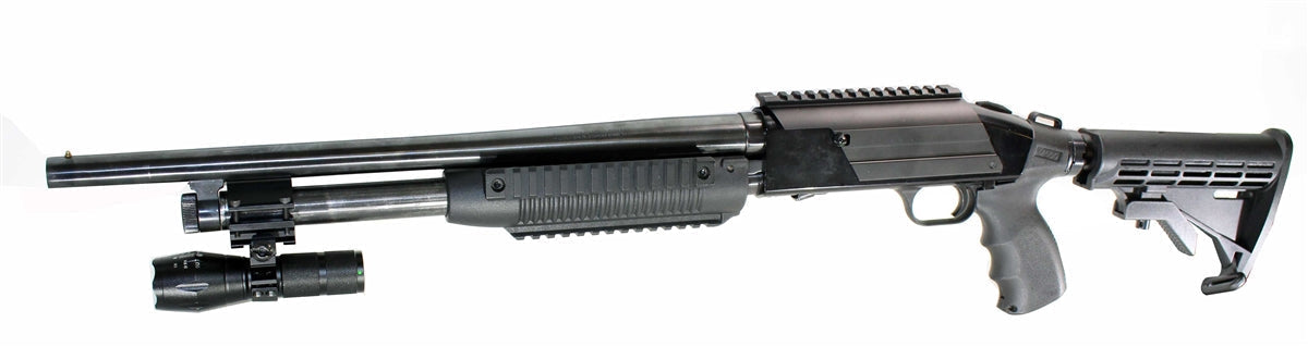 Tactical 1000 Lumen Flashlight With Mount Compatible With Stevens 320 20 Gauge Shotguns.