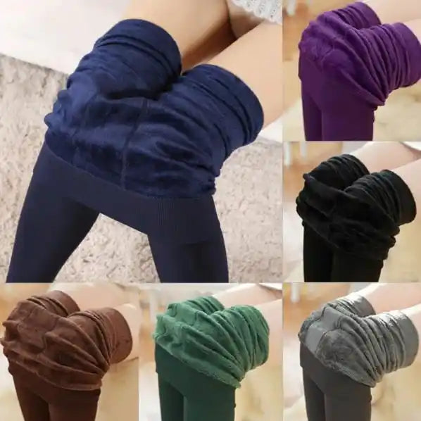 Elegant Home + and - Decor Knitting Velvet Leggings Skinny Warm Pants-Maroon 2025 at ShopCircuit