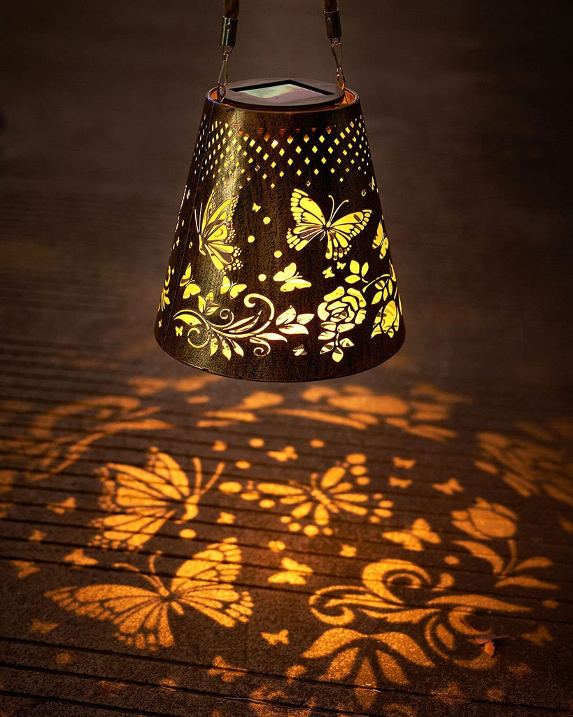 solar butterfly lantern