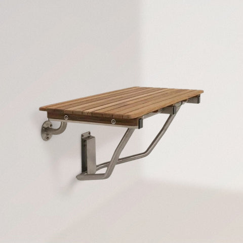 FRANZ Wall-Mounted Teak Shower Bench (32")