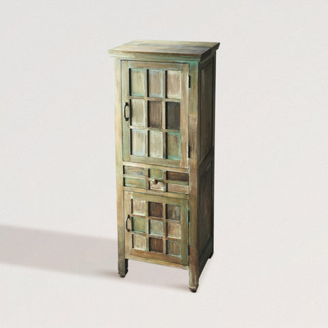 PRINE Antiqued Painted Accent Cabinet