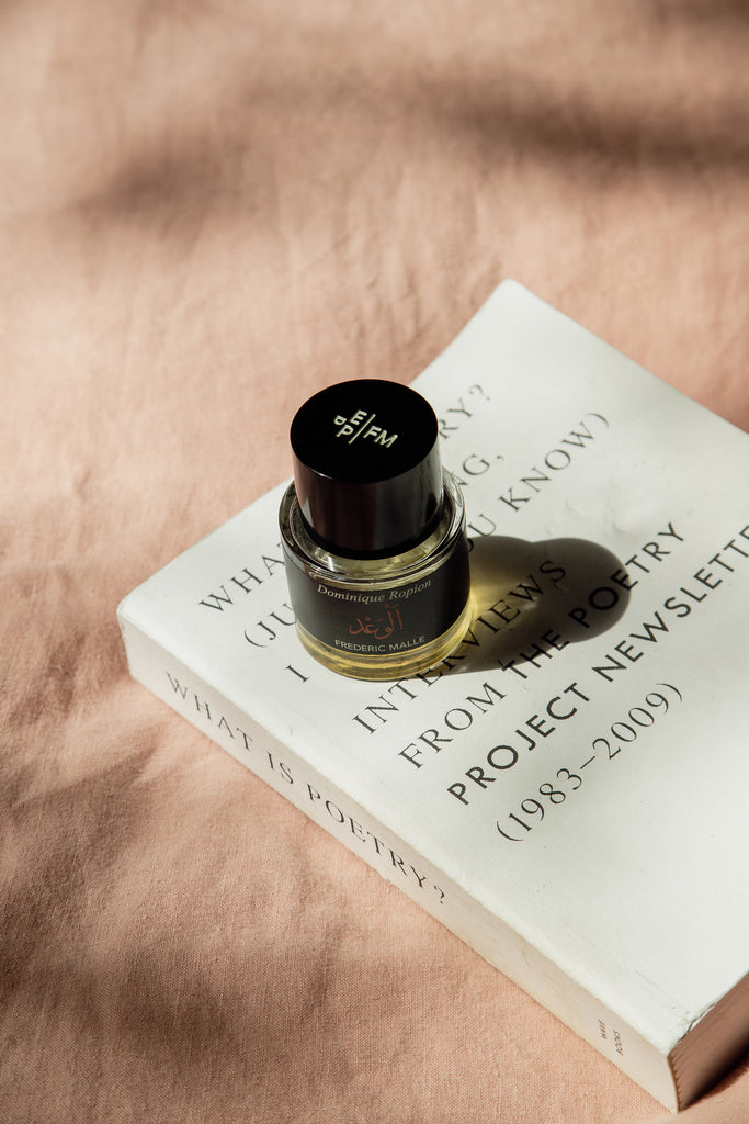 frederic malle perfume and poetry book, riley blanks reed morning rituals