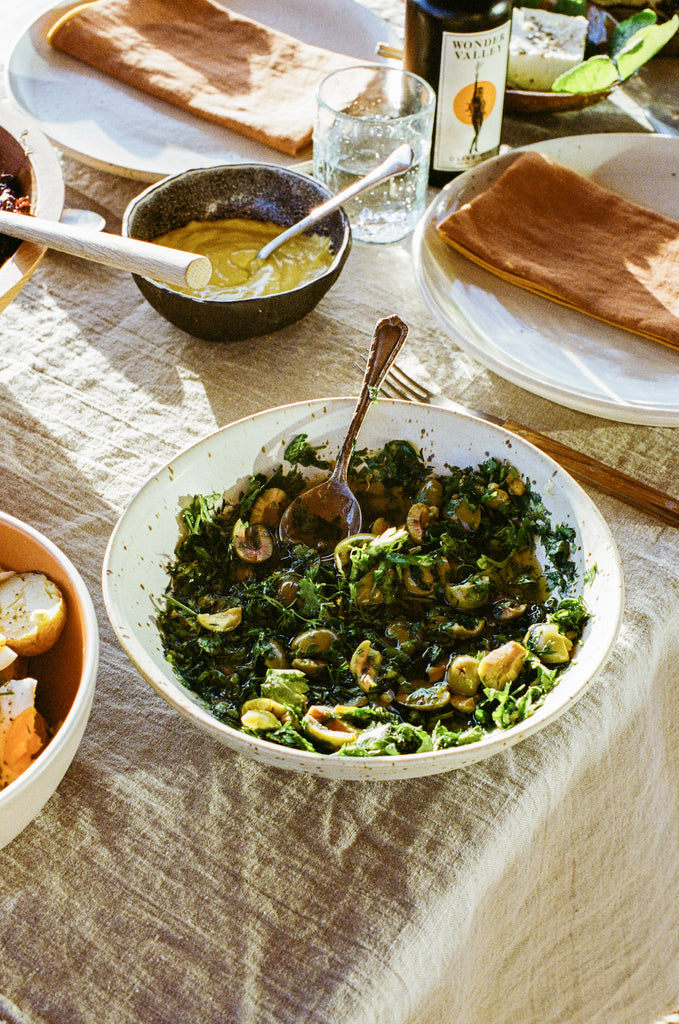 salsa verde recipe in sharing bowl