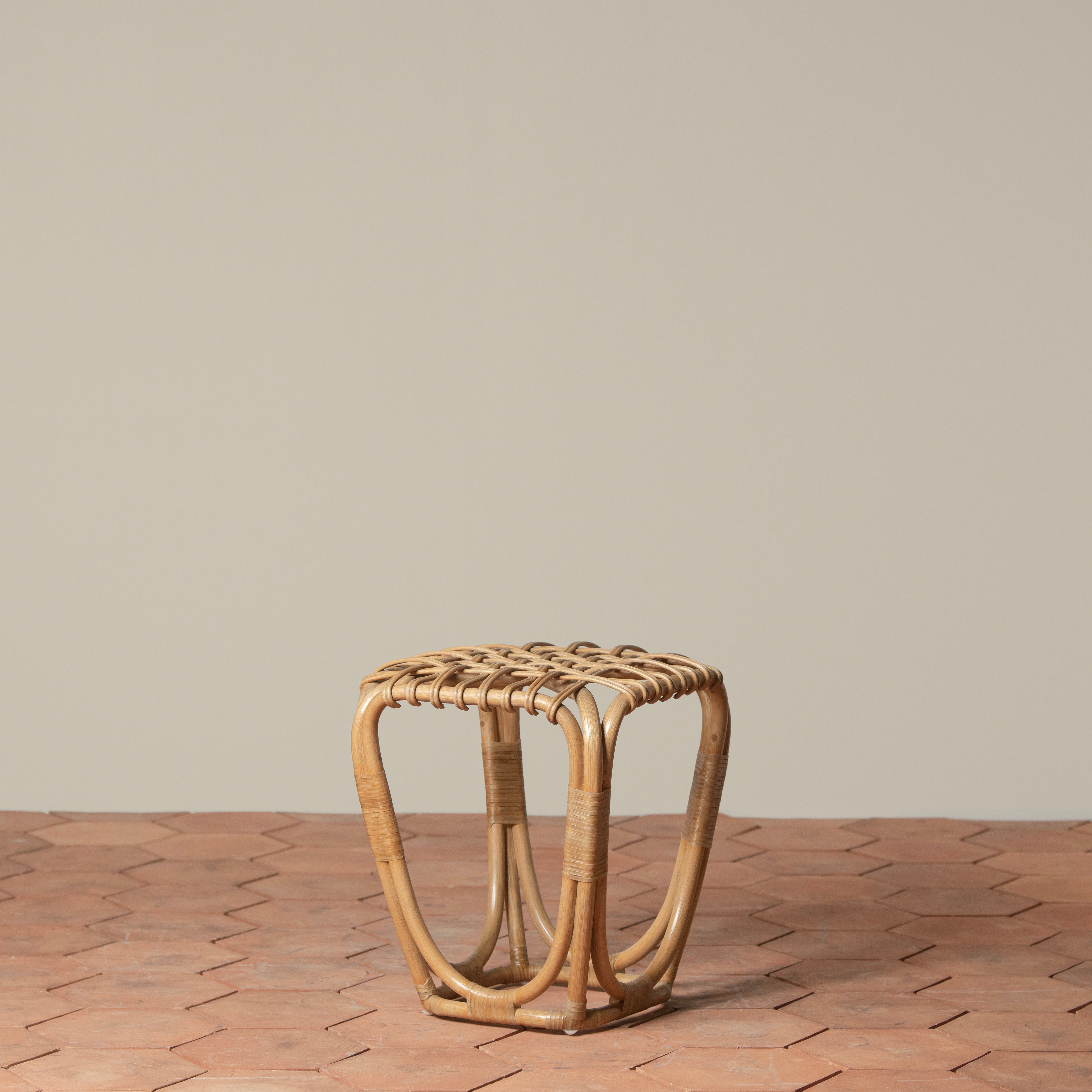 Rattan Studio Stool