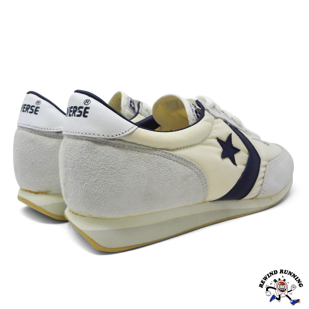 Duplikere Motel guiden Converse Road Star 80s White and Navy Vintage Running Shoes Sneakers S –  Rewind Running™