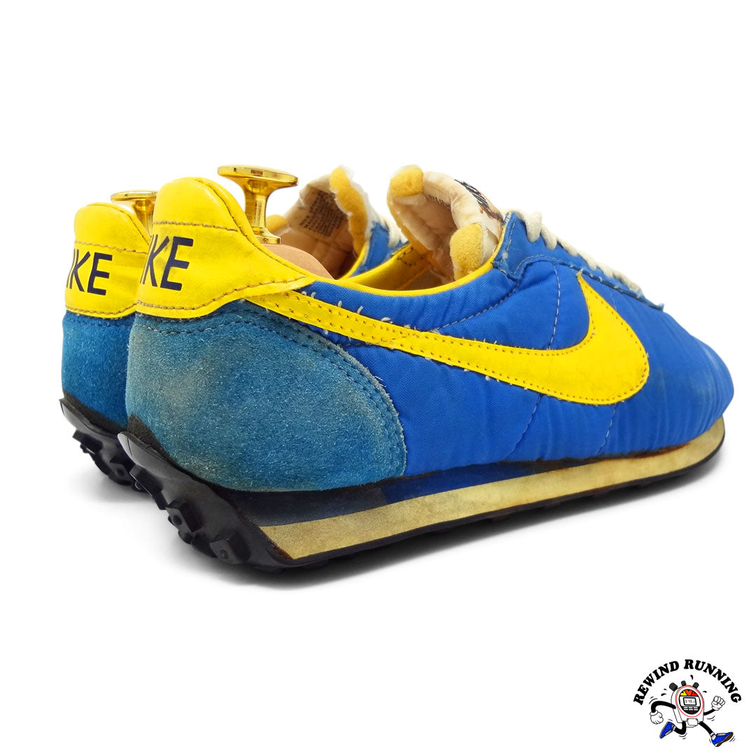 Nike Vintage 70s Blue and Yellow Waffle Trainer Racer Sneakers Men's Rewind Running™