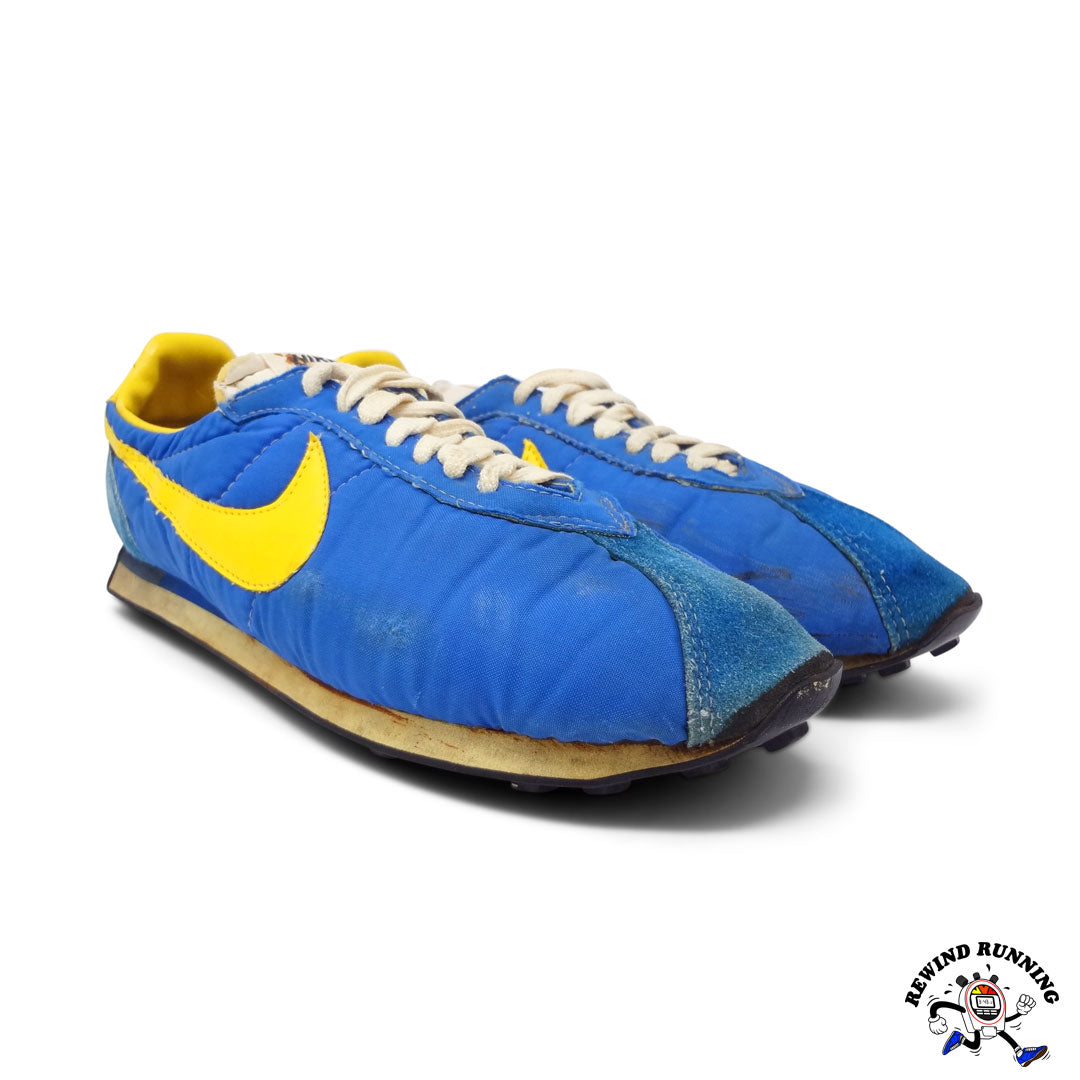 Nike 70s Blue and Yellow Waffle Trainer Racer Men's 9 Rewind Running™
