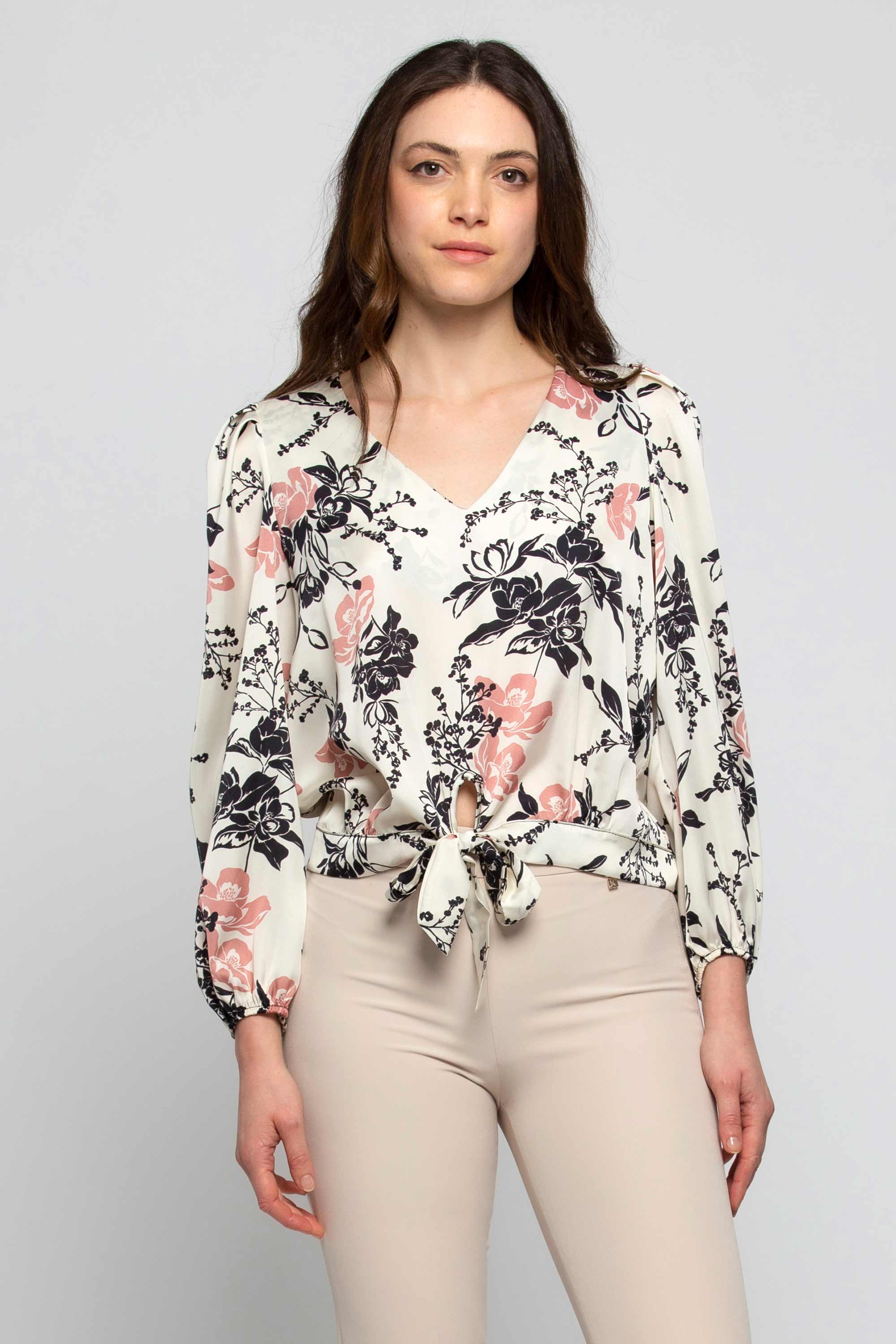 Floral V-neck blouse#Blouse ELYTH | Kocca