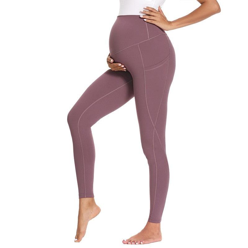 Leggings de grossesse pour femmes enceintes, pantalon de Yoga, décontracté,  en velours, polaire thermique, en Nylon, # hiver 6917 - AliExpress