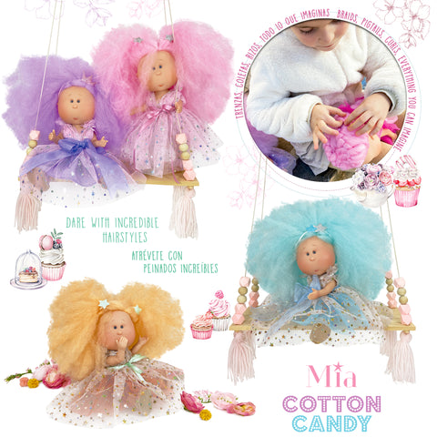 cotton candy dolls