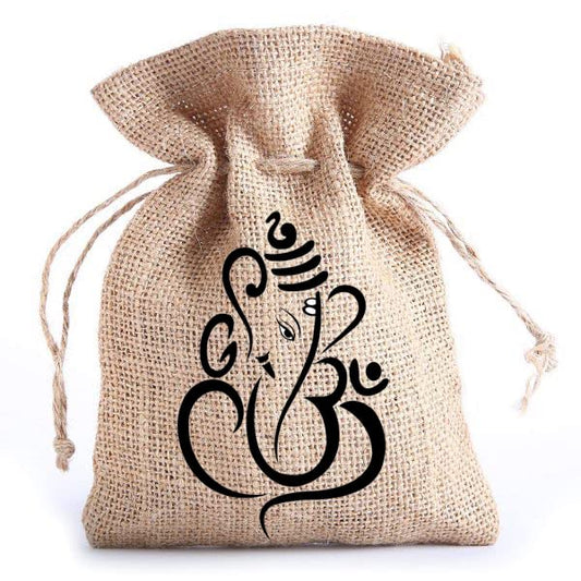 Handmakers! Chundri Cotton and Jute Return Gift Potli Pouch (Set of 15)