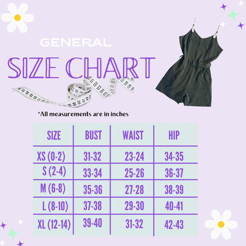 SIZE GUIDE – Merely Mystic