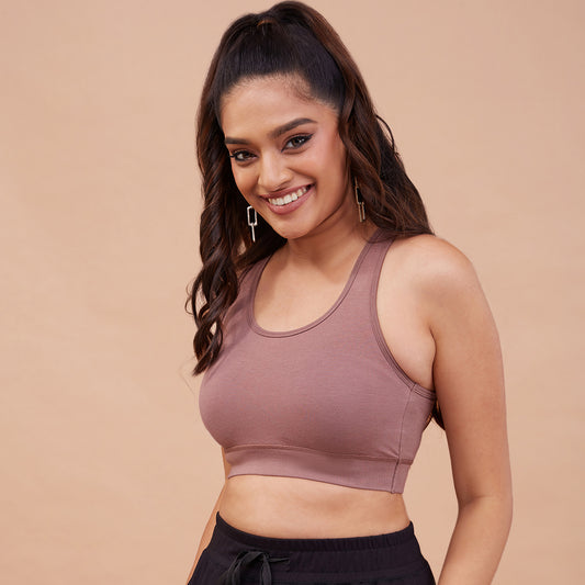 Buy NYKD BY NYKAA Non-Wired Regular Non-Padded Women's Sports Bra -  NYK059-Anthracite