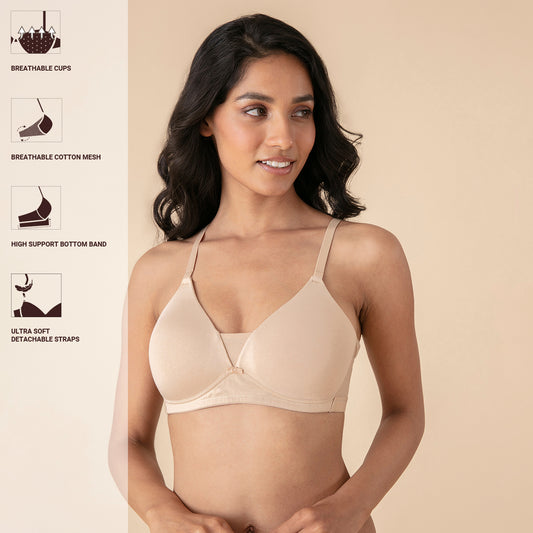 Women's Nylon, Spandex & Cotton Padded Non-wired T-shirt Bra - Pack Of 2 at  Rs 370.00  Ladies Fashion Garments, Fashion Apparel, Women Fashion  Clothing, Ladies Garments, Women Clothing - Suncloud Systems