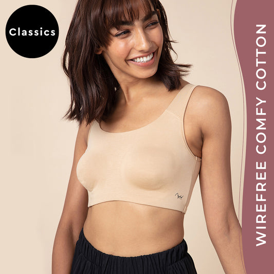 Soft cup easy-peasy slip-on bra with Full coverage -Flint-NYB113 – Nykd by  Nykaa