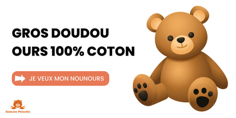 OURSON GEANT PELUCHE XXL Baby Shower H 1m60 - Location Ours peluche XXL -  Artnuptial