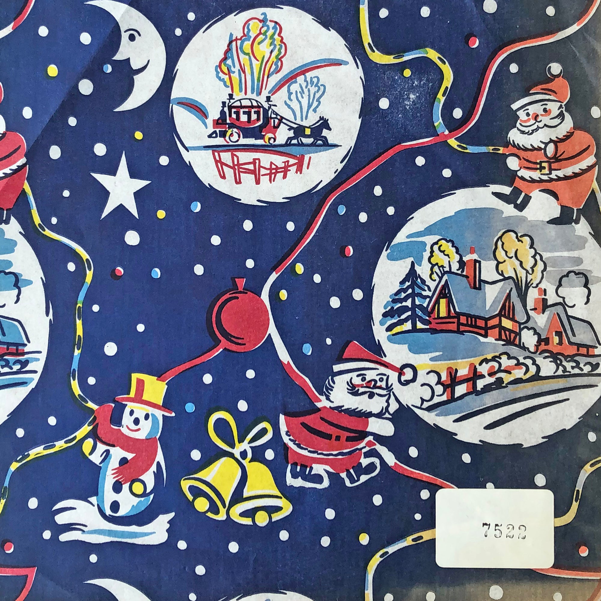 Vintage christmas wrapping paper