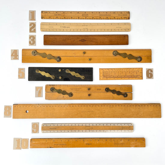 Vintage Wooden Rulers – Sukie