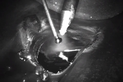GTAW live weld from Cavitar Welding Camera footage