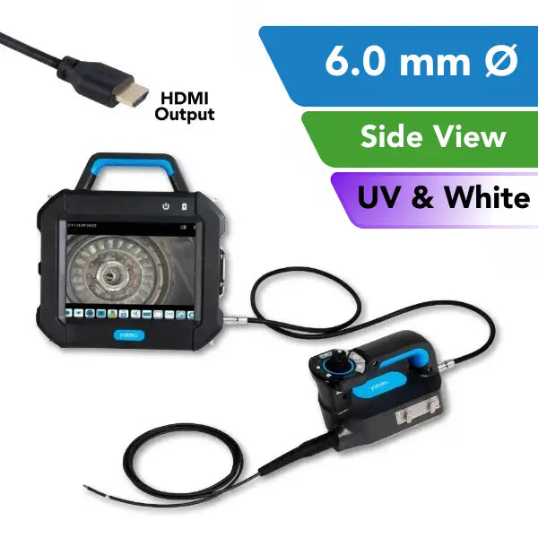 Yateks P+ Series UV / White Light Industrial HD Video Borescope 6.0 mm OD Side View