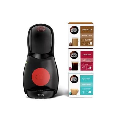View Delonghi Nescafe Dolce Gusto Piccolo XS POD Coffee Machine Bundle Deal - Black | EDG210.B+3COFF