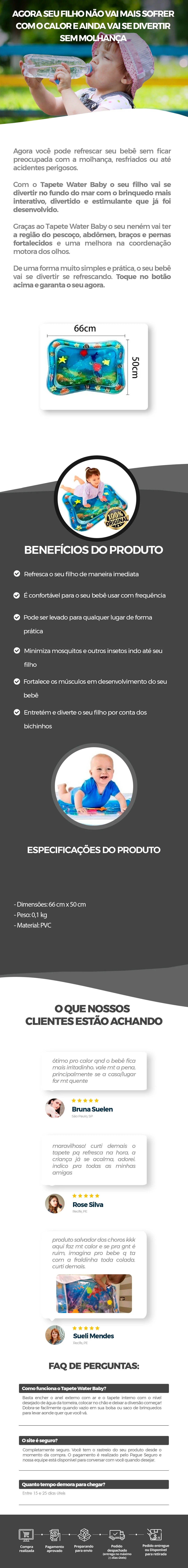 Tapete Inflável Aquático - BanhoBaby™