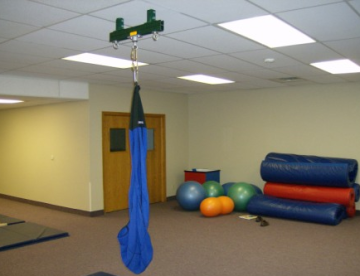 Physical therapy swing with Unistrut Support Structure