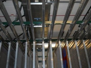 Unistrut Ceiling Support Structure With Racks