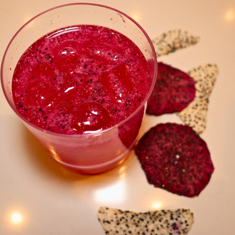 sleepy dragon fruit mocktail