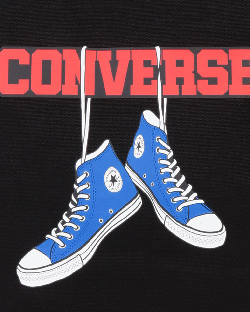 キャンバス ハンギングシューズロゴプリント トート ブラック コンバース公式通販 Converse Online Shop